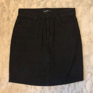 Frank and Oak Black Jean Skirt